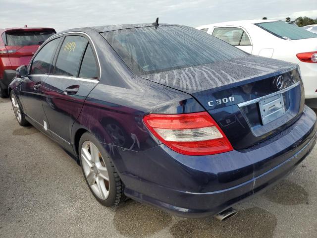 WDDGF5EB8BR154738 - 2011 MERCEDES-BENZ C-CLASS C3 BLUE photo 3