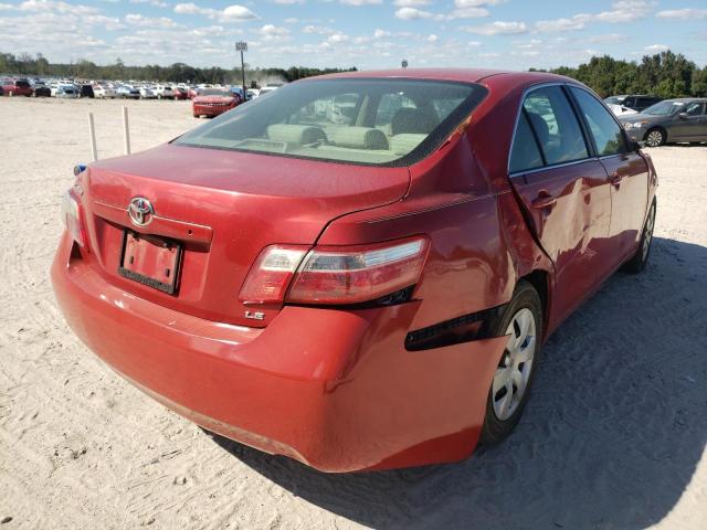 4T1BE46K17U068672 - 2007 TOYOTA CAMRY CE RED photo 4