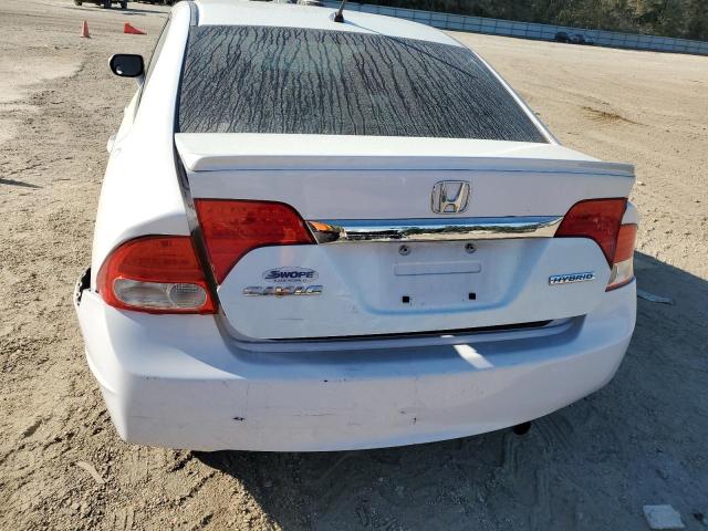 JHMFA362X9S006034 - 2009 HONDA CIVIC HYBR WHITE photo 9