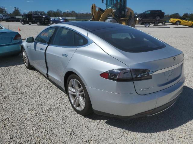 5YJSA1DP2CFP02362 - 2012 TESLA MODEL S SILVER photo 3