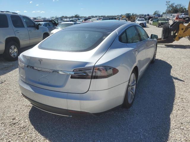 5YJSA1DP2CFP02362 - 2012 TESLA MODEL S Արծաթագույն լուսանկար 4