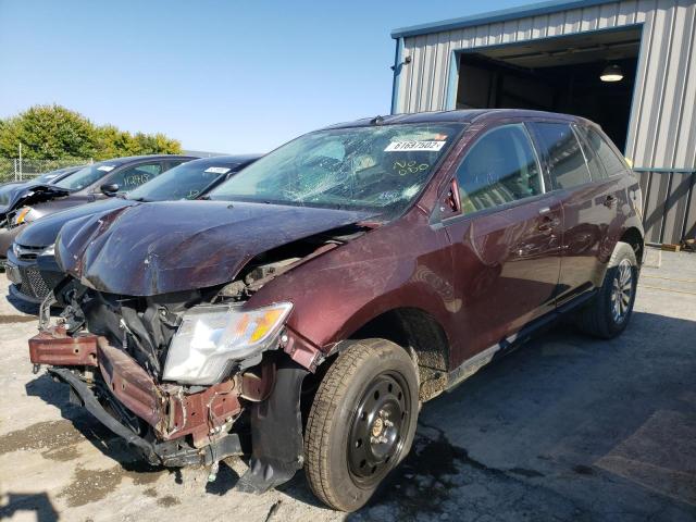 2FMDK4JC2ABB71288 - 2010 FORD EDGE SEL BURGUNDY photo 2