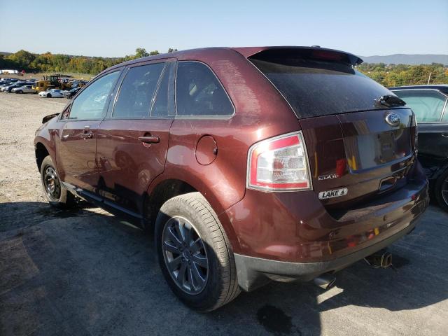 2FMDK4JC2ABB71288 - 2010 FORD EDGE SEL BURGUNDY photo 3