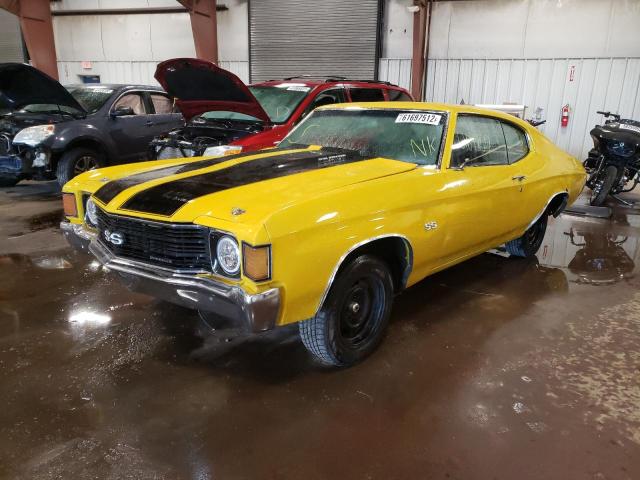 1C37J2R572790 - 1972 CHEVROLET CHEVELLE 黄色 照片 2