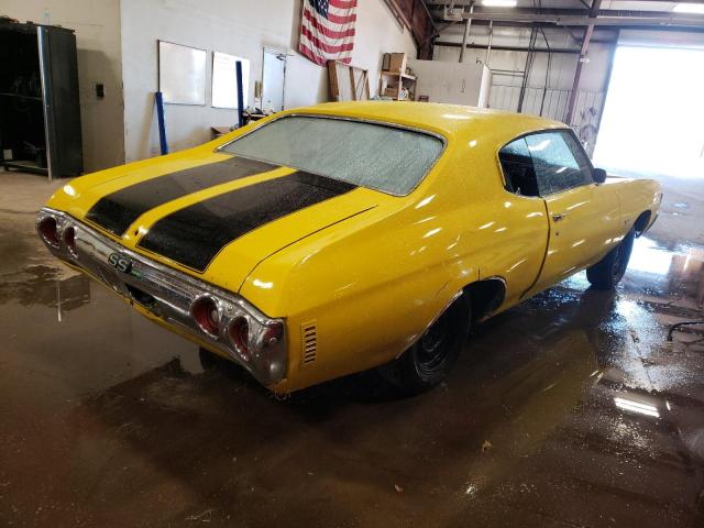 1C37J2R572790 - 1972 CHEVROLET CHEVELLE 黄色 照片 4