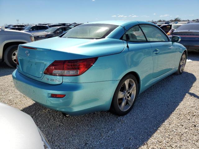 JTHFF2C29A2510370 - 2010 LEXUS IS 250 TURQUOISE photo 4