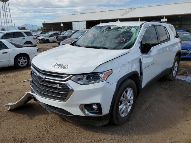 1GNERGKW3KJ281740 - 2019 CHEVROLET TRAVERSE WHITE photo 2