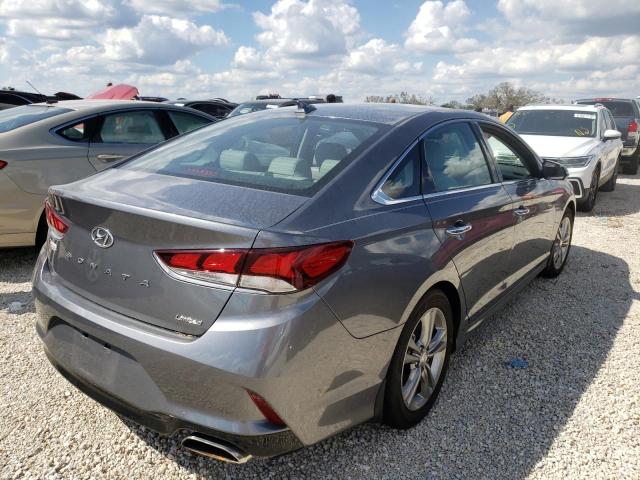 5NPE34AF8KH816791 - 2019 HYUNDAI SONATA LIM GRAY photo 4