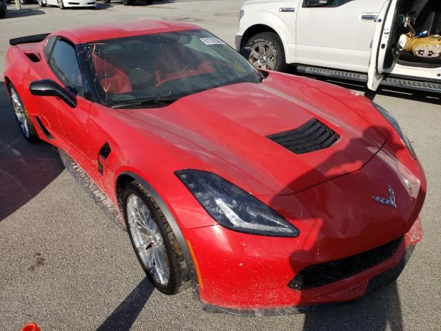 1G1YY2D75K5102519 - 2019 CHEVROLET CORVETTE G RED photo 1