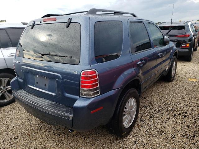 4M2YU56136DJ01954 - 2006 MERCURY MARINER BLUE photo 4