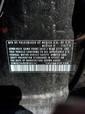 3VW2K7AJ6EM383141 - 2014 VOLKSWAGEN JETTA BASE 黑色 照片 10
