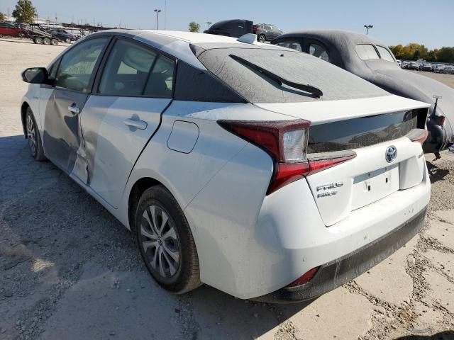 JTDL9MFU9M3026069 - 2021 TOYOTA PRIUS LE WHITE photo 3