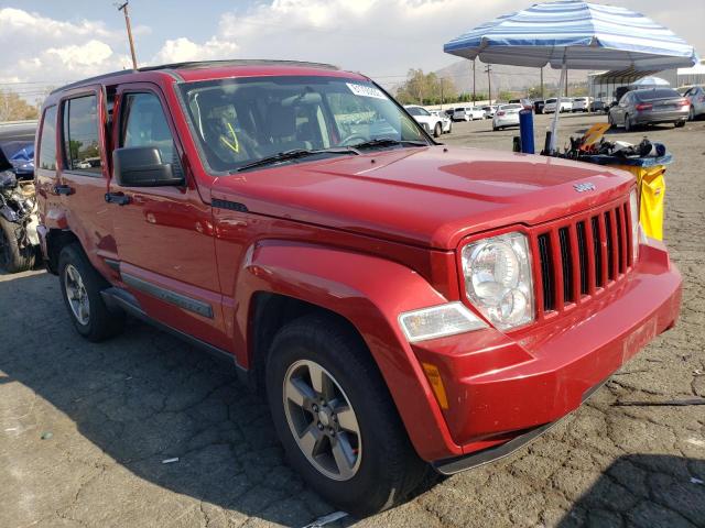 1J8GN28KX8W176377 - 2008 JEEP LIBERTY SP RED photo 1