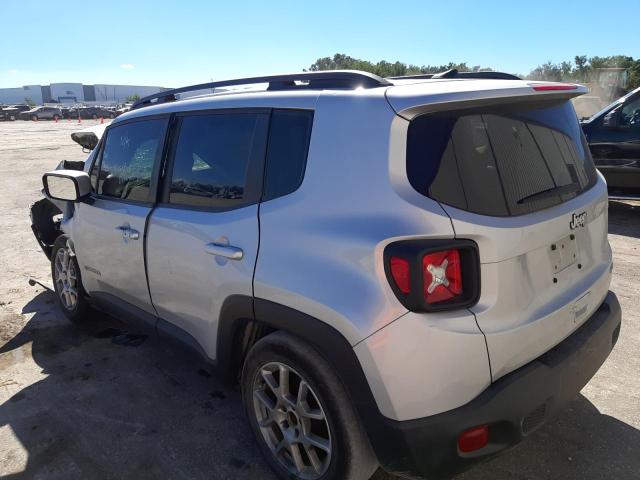 ZACNJABB1KPK91125 - 2019 JEEP RENEGADE L SILVER photo 3