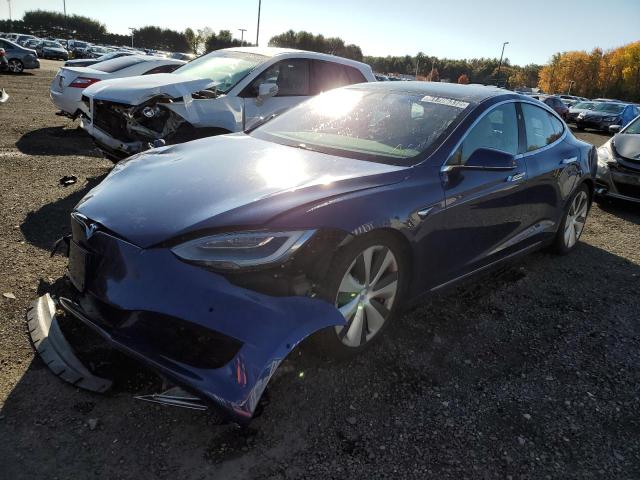 5YJSA1E27LF399601 - 2020 TESLA MODEL S Azul foto 2