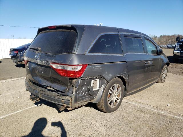 5FNRL5H69CB050356 - 2012 HONDA ODYSSEY EX GRAY photo 4