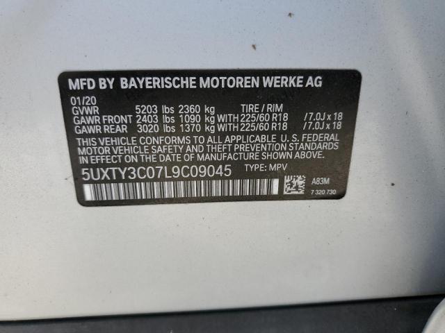 5UXTY3C07L9C09045 - 2020 BMW X3 SDRIVE3 SILVER photo 14