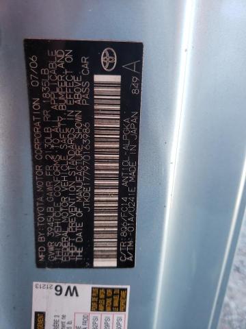 JTKDE177970163986 - 2007 TOYOTA SCION TC Bleu photo 10