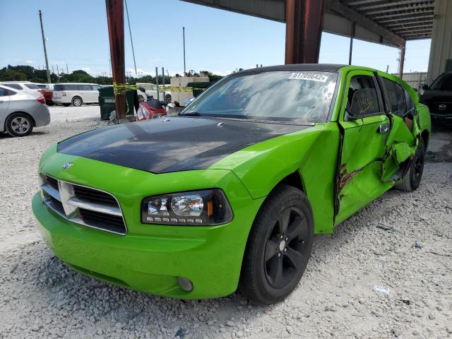 2B3CA3CVXAH116100 - 2010 DODGE CHARGER SX GREEN photo 2