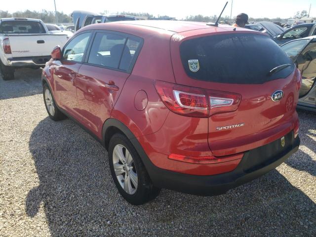 KNDPB3A22D7364976 - 2013 KIA SPORTAGE B RED photo 3