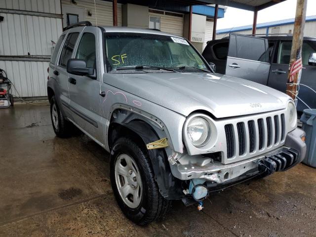 1J4GL48K74W122161 - 2004 JEEP LIBERTY SP SILVER photo 1