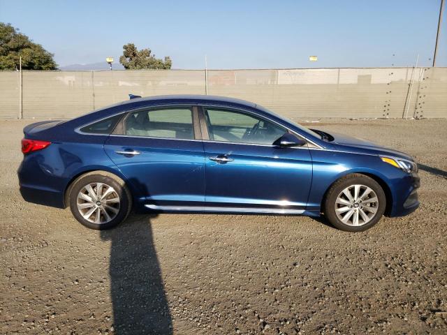 5NPE34AF4FH215061 - 2015 HYUNDAI SONATA SPO BLUE photo 9