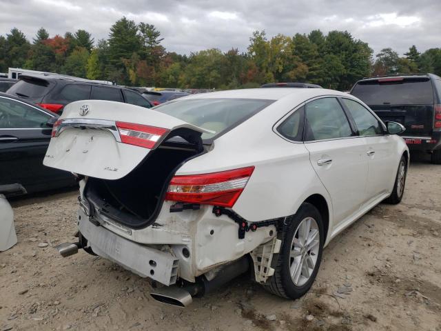 4T1BK1EB7EU117931 - 2014 TOYOTA AVALON BAS WHITE photo 4