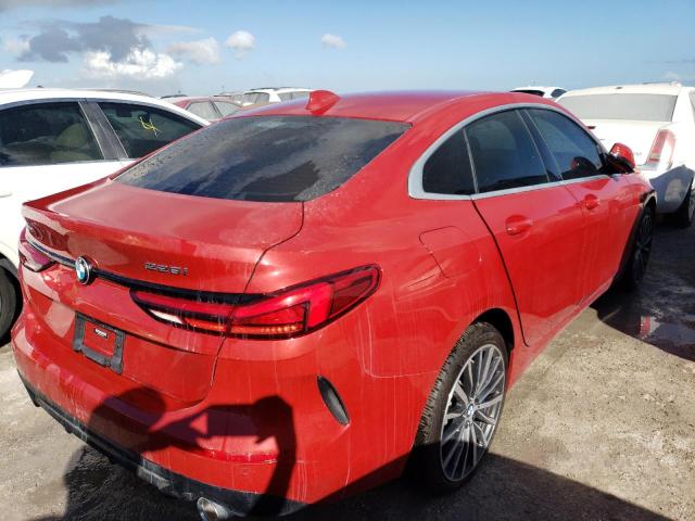 WBA73AK08M7G65587 - 2021 BMW 228XI RED photo 4