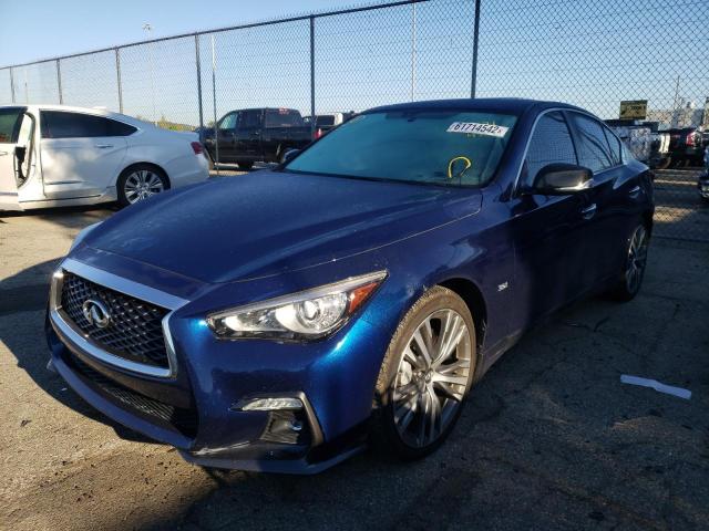 JN1EV7AR1JM434504 - 2018 INFINITI Q50 LUXE BLUE photo 2