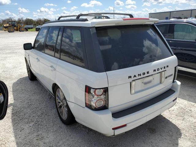 SALMP1E45CA369698 - 2012 LAND ROVER RANGE ROVE WHITE photo 3