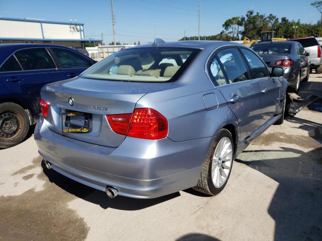 WBAPN7C50AA778436 - 2010 BMW 335 D BLUE photo 4