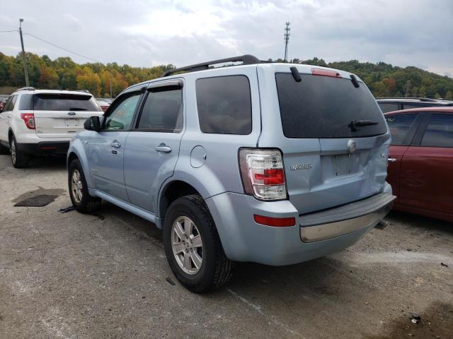 4M2CU81118KJ11657 - 2008 MERCURY MARINER BLUE photo 3