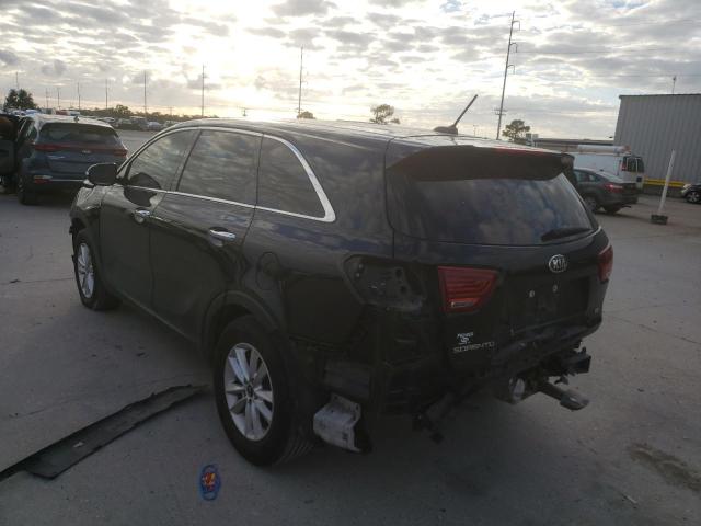 5XYPG4A38KG478450 - 2019 KIA SORENTO L BLACK photo 3