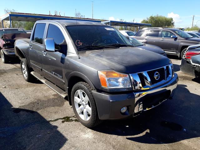 1N6AA0ED1CN314760 - 2012 NISSAN TITAN S GRAY photo 1