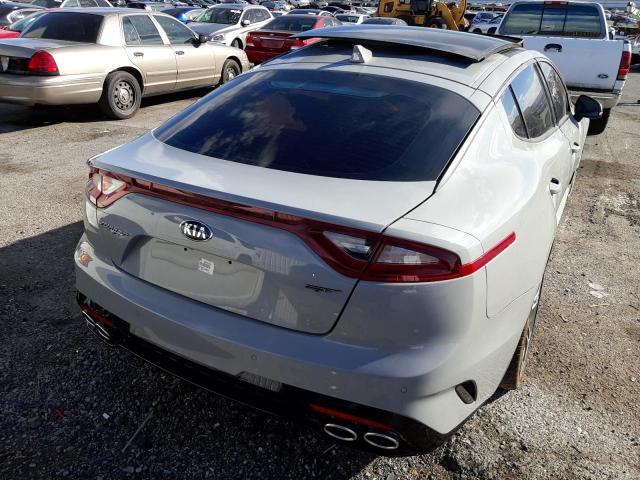 KNAE45LC5K6058437 - 2019 KIA STINGER GT GRAY photo 4