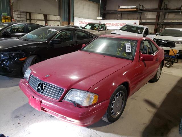 WDBFA67FXTF135863 - 1996 MERCEDES-BENZ SL 500 BURGUNDY photo 2