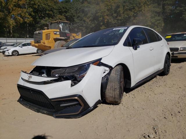 5YFT4MCE0MP076183 - 2021 TOYOTA COROLLA XS WHITE photo 2