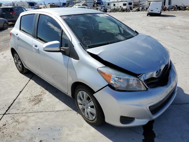 JTDKTUD31DD557168 - 2013 TOYOTA YARIS SILVER photo 1