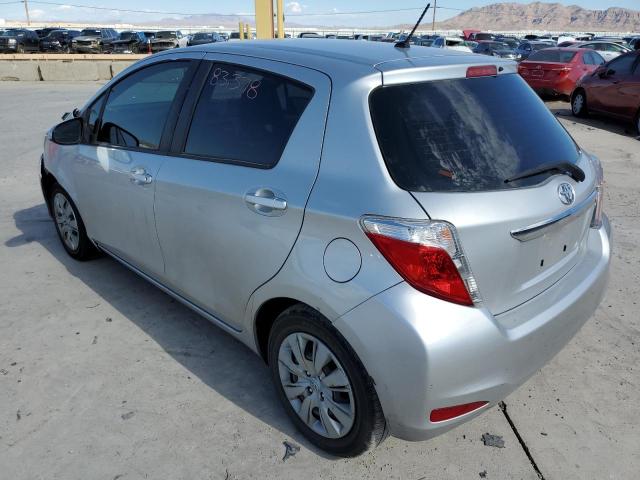 JTDKTUD31DD557168 - 2013 TOYOTA YARIS SILVER photo 3