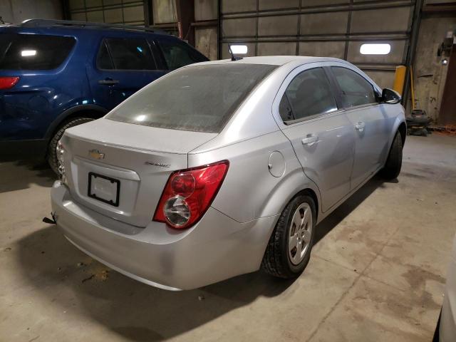 1G1JA5SH9D4149435 - 2013 CHEVROLET SONIC LS SILVER photo 4