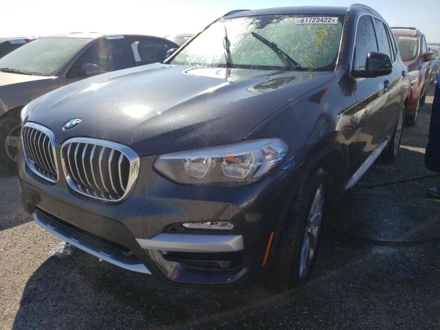 5UXTR9C59KLE13892 - 2019 BMW X3 XDRIVE3 Սև լուսանկար 2