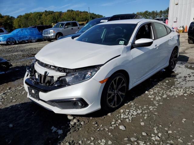 2HGFC2F86KH579280 - 2019 HONDA CIVIC SPOR WHITE photo 2