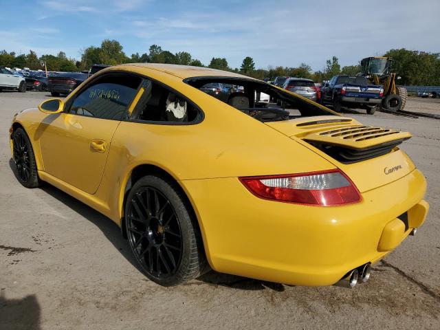 WP0AA299X7S710066 - 2007 PORSCHE 911 NEW GE YELLOW photo 3