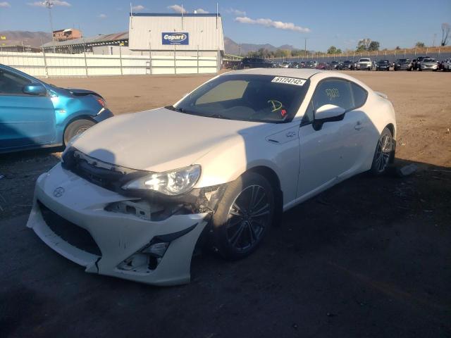 JF1ZNAA1XD1717596 - 2013 TOYOTA SCION FR-S WHITE photo 2