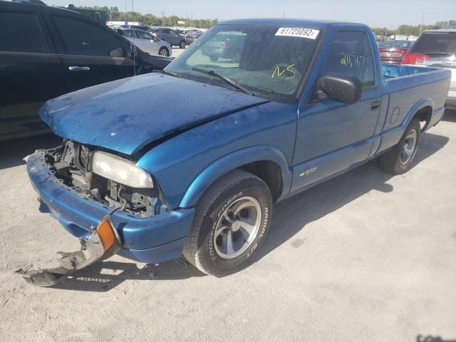 1GCCS14W818107523 - 2001 CHEVROLET S TRUCK S1 BLUE photo 2