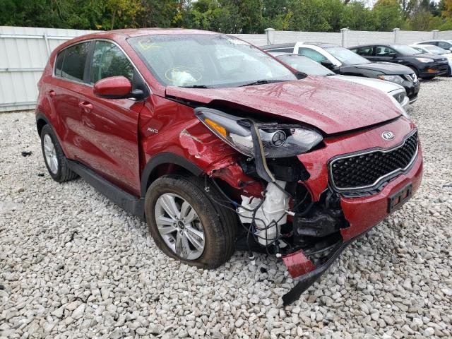 KNDPMCAC8J7406632 - 2018 KIA SPORTAGE L RED photo 1