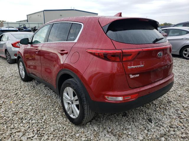 KNDPMCAC8J7406632 - 2018 KIA SPORTAGE L RED photo 3