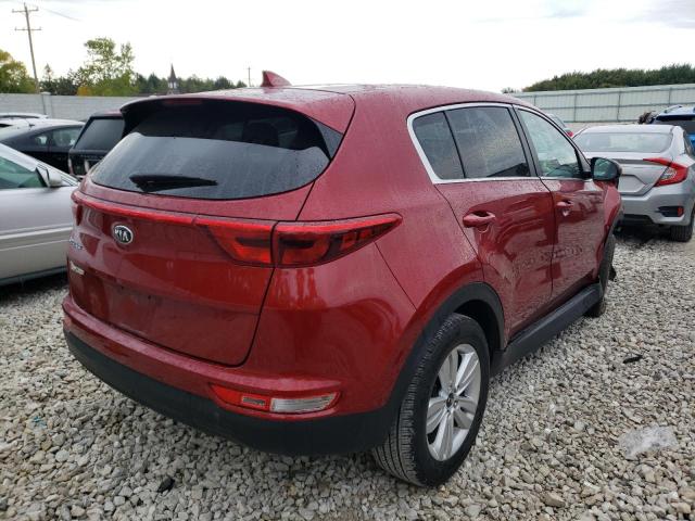 KNDPMCAC8J7406632 - 2018 KIA SPORTAGE L RED photo 4