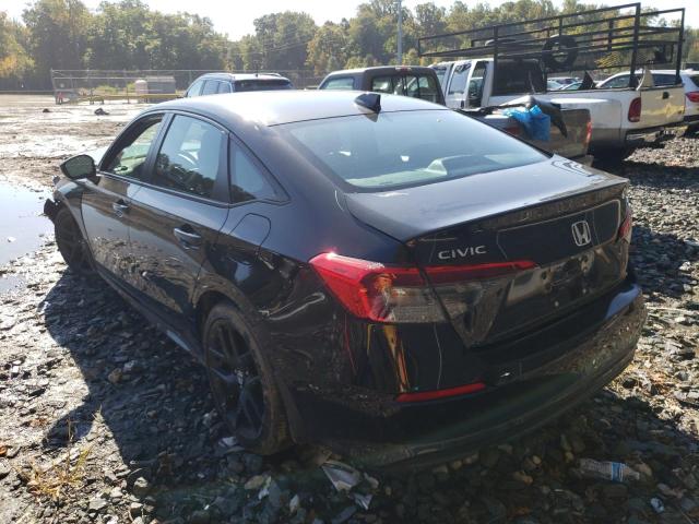 2HGFE2F54NH588502 - 2022 HONDA CIVIC SPOR 黑色 照片 3