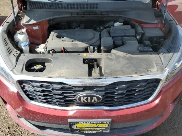 5XYPGDA39LG651927 - 2020 KIA SORENTO L RED photo 7